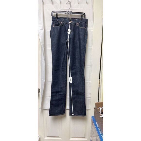 Old Navy The Flirt Women Size 27 Waist Blue Dark Wash Stretch Denim Jean CGH-C - Picture 4 of 8